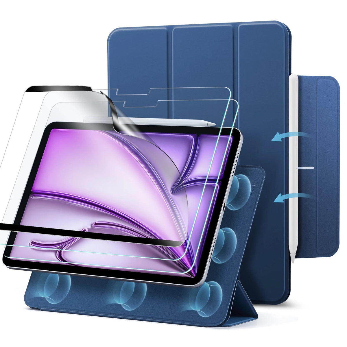 iPad Air 13" Magnetic Transformation Bundle Navy Blue