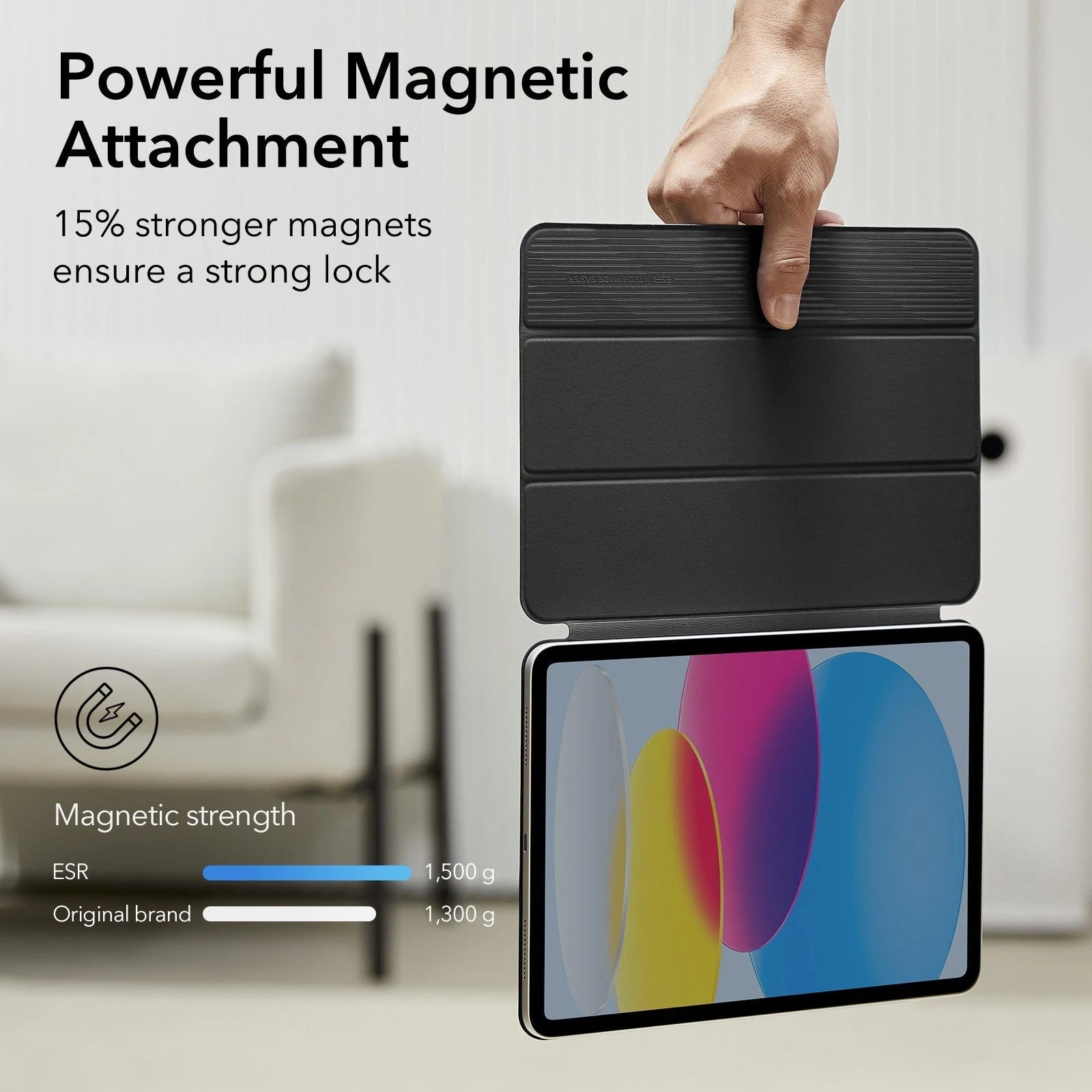 iPad 11“ (A16, 2025)/10th Generation Rebound Magnetic Case - Black ESR ESR