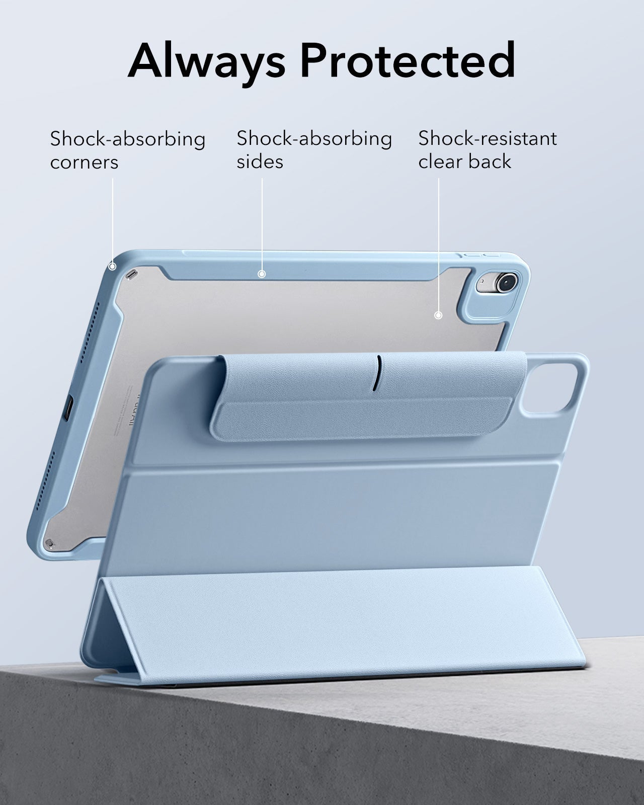 iPad Air 11ʺ (2024) Rebound Transformation Bundle - Grey ESR