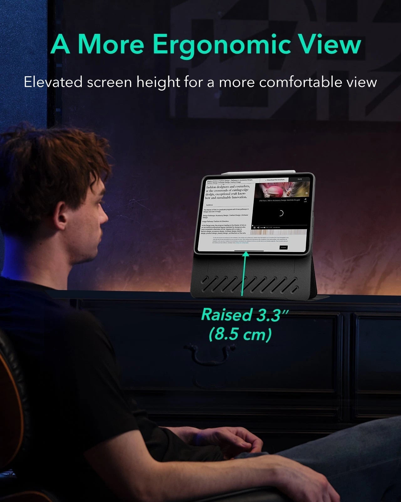 ipad air 11 inch case with stand brown kf 5