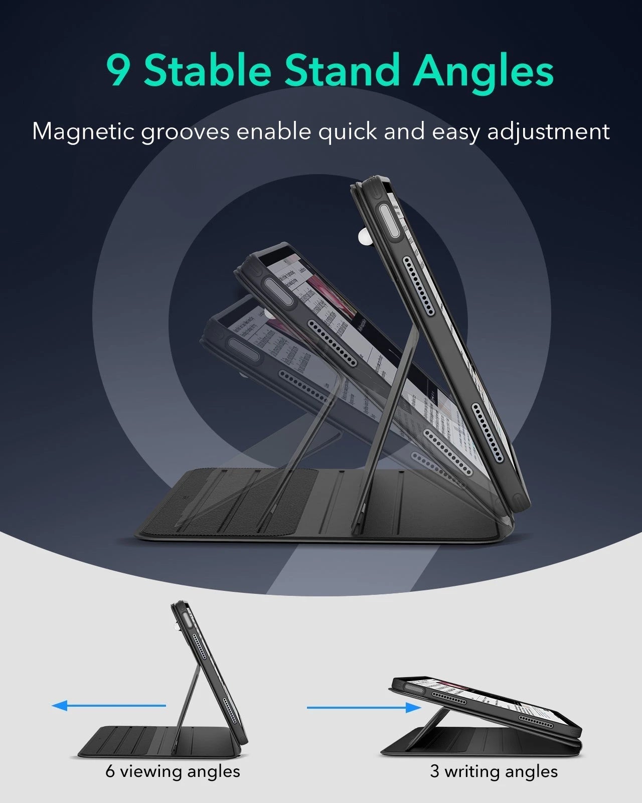 ipad air 11 inch case with stand brown kf 8