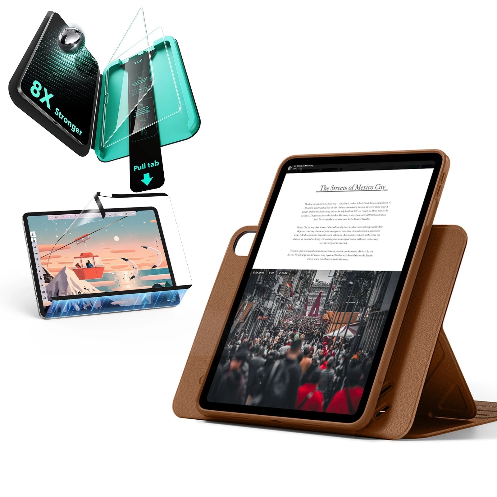 iPad Air 11″ (2025) Shift Transformation Bundle - Brown ESR ESR