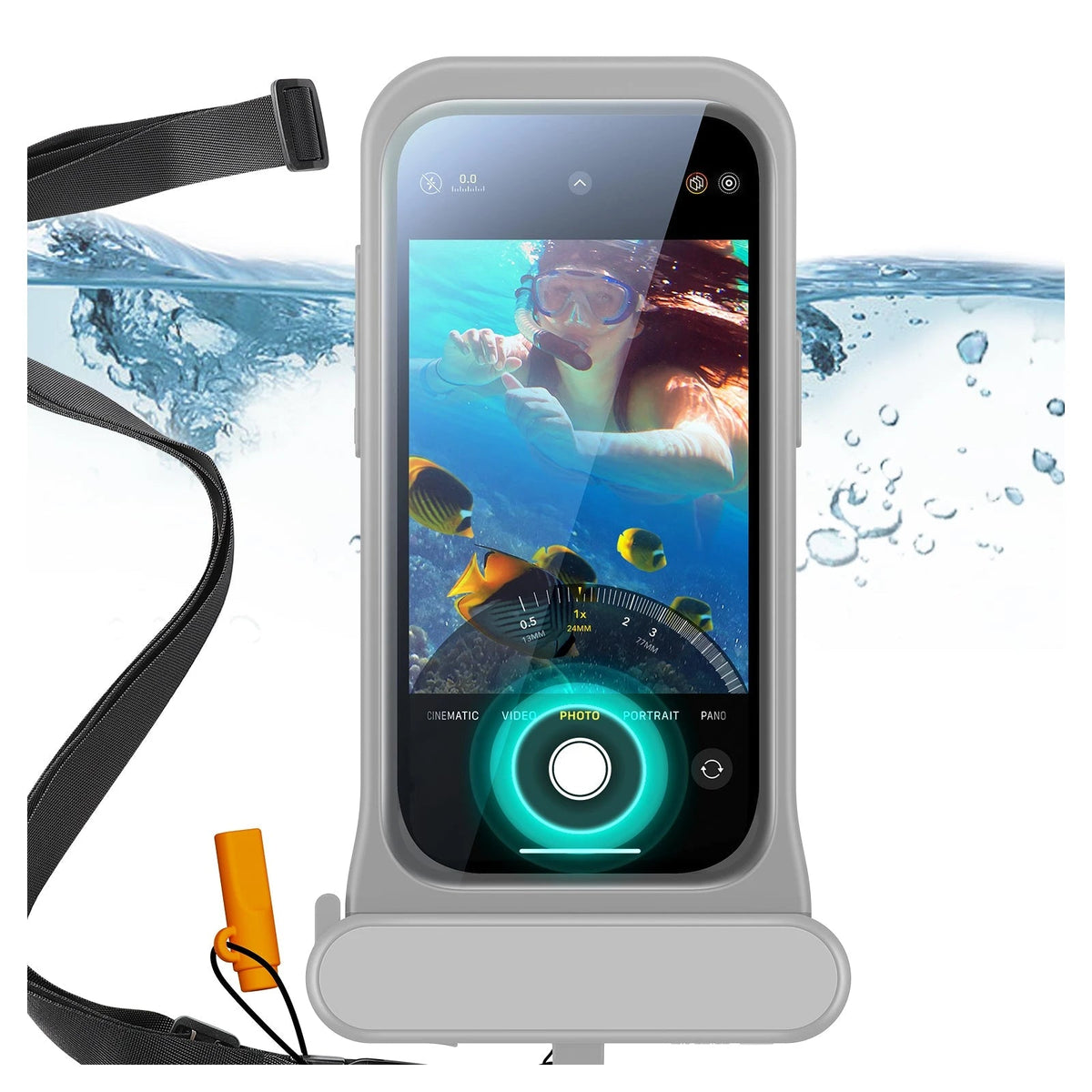 iPhone 15 14 13 Waterproof Phone Pouch Pro Titanium 1 Pack