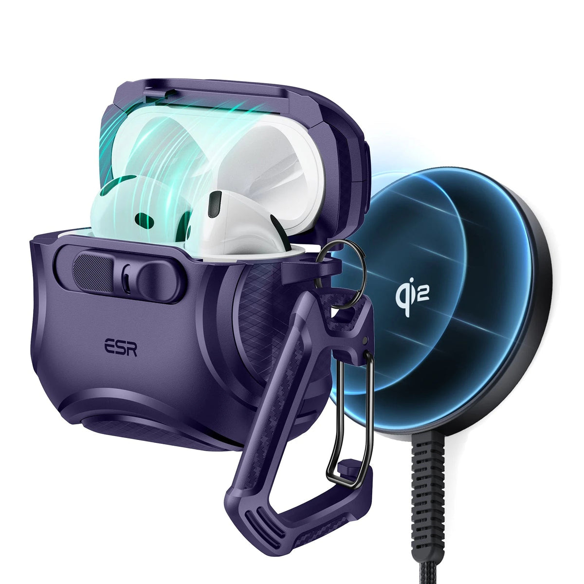Cyber FlickLock Snap Charge Bundle AirPods 4 Dark