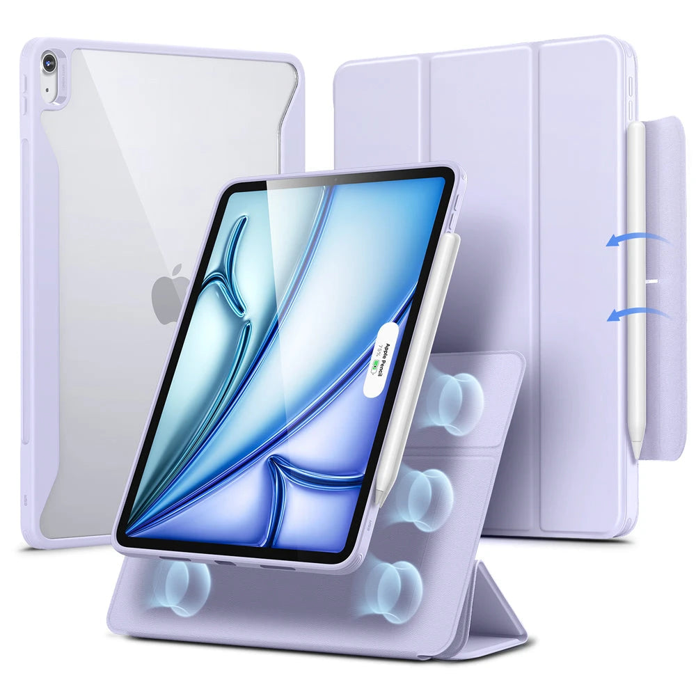 iPad Air 11ʺ (2024), Air 10.9ʺ (5th/4th Gen) Rebound Hybrid Case 360 - Light Purple - ESR 