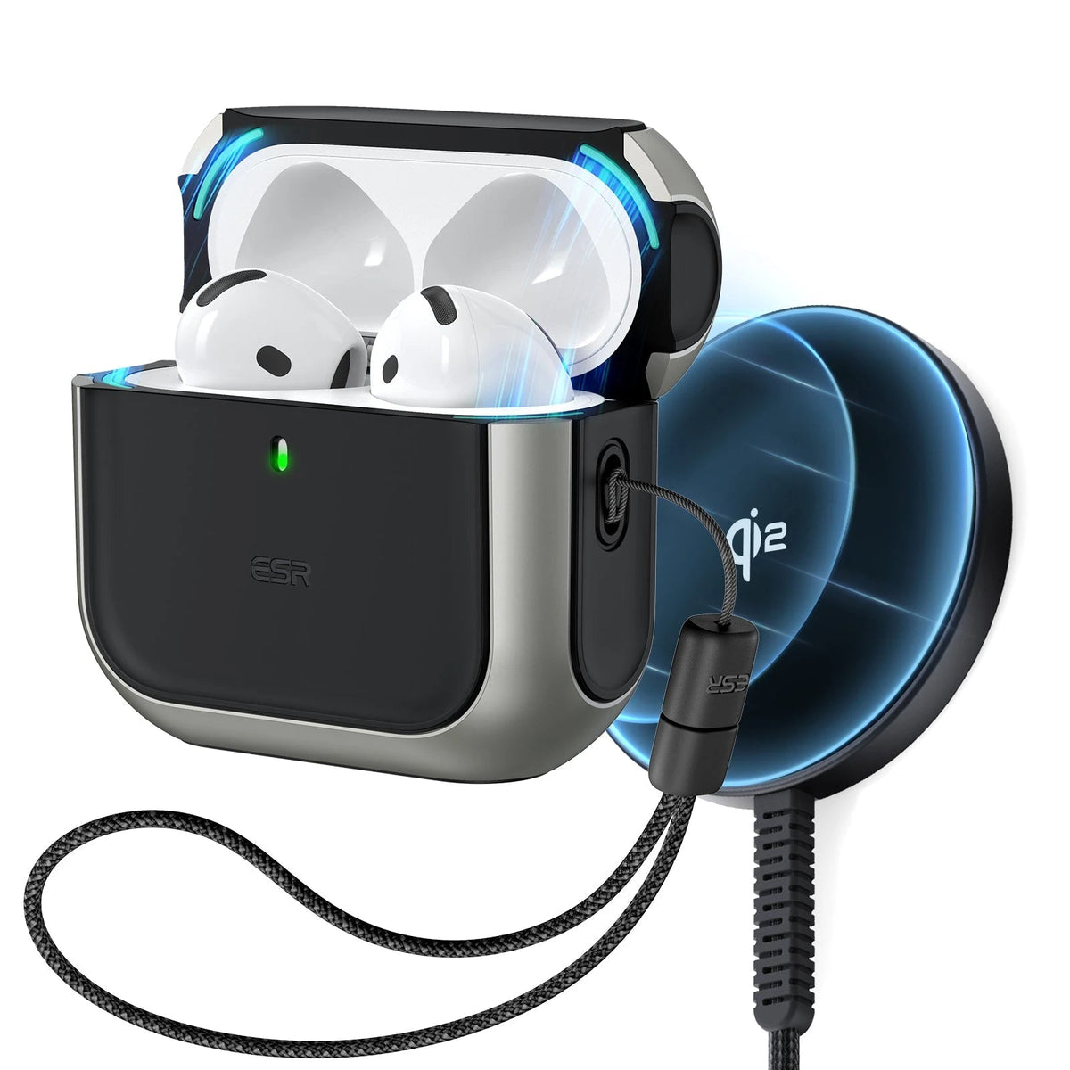 Orbit Hybrid Snap Charge Bundle AirPods 4 Titanium